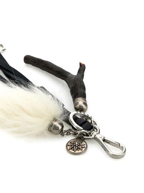 Prada leather keyring - Black
