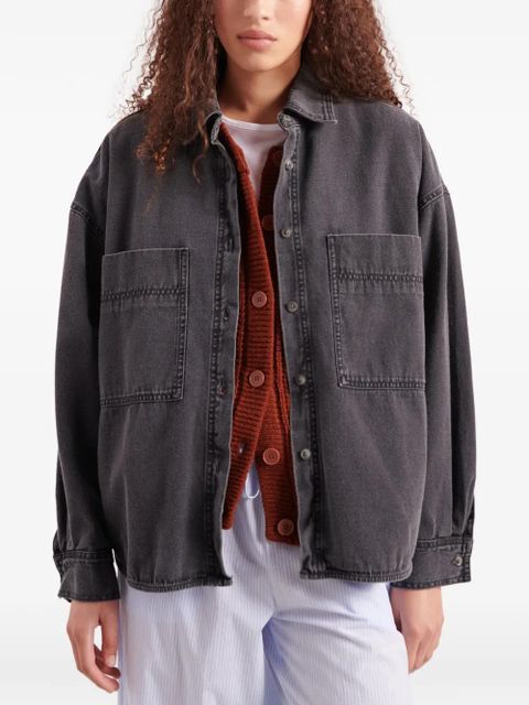 American Vintage Jazy long-sleeve denim shirt - Black