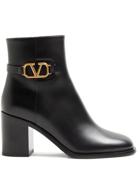 Valentino Garavani 75mm VLogo Signature ankle boots - Black