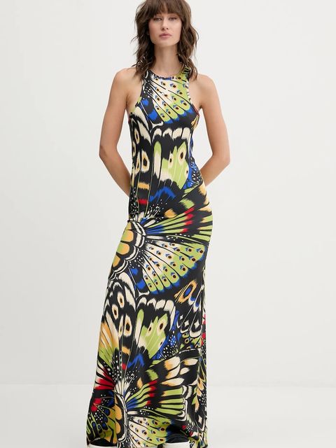 adidas sukienka x Farm Rio kolor czarny maxi dopasowana JL8610 - zdjęcie produktu nr 1