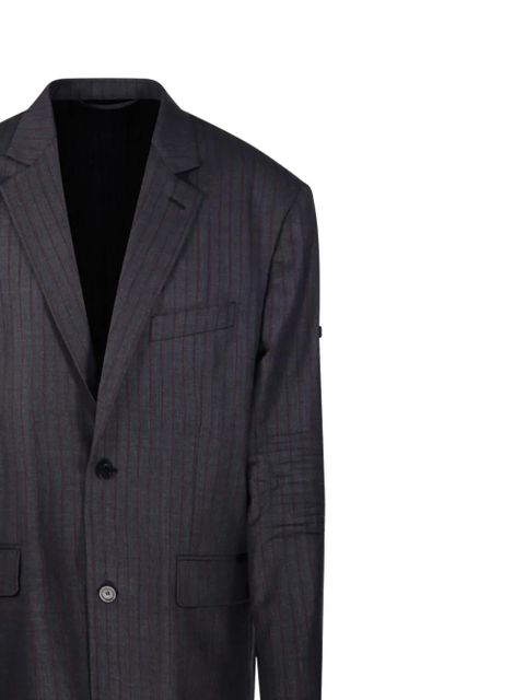 Balenciaga pinstripe pocket-design jacket - Grey