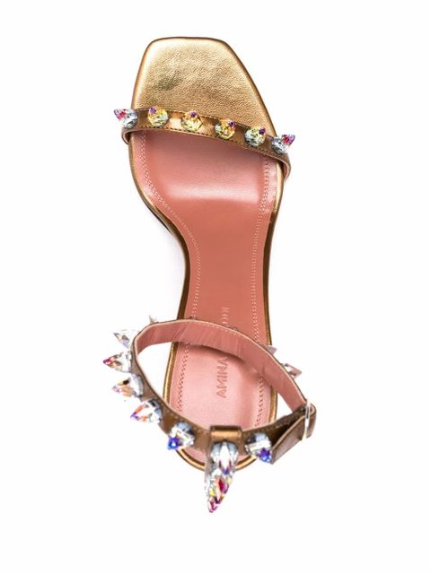 Amina Muaddi Julia sandals - Brown