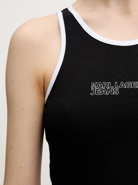 Karl Lagerfeld Jeans top kolor czarny A2W17024