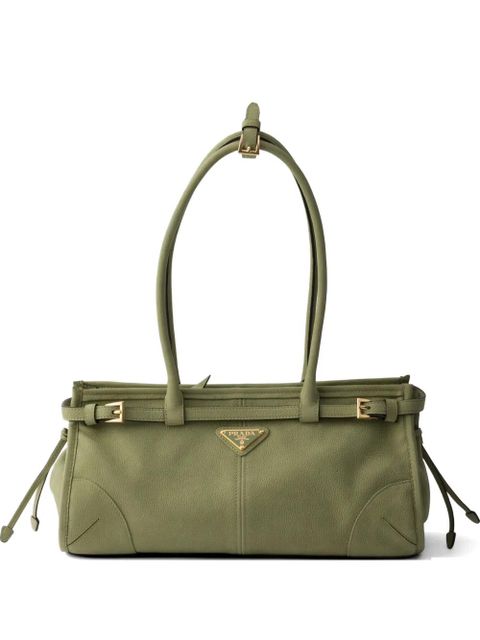 Prada Bonnie medium nubuck leather handbag - Green - zdjęcie produktu nr 1