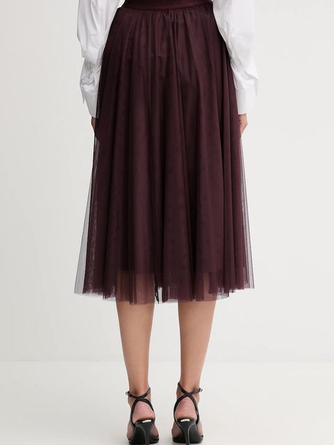 Joop! spódnica kolor bordowy midi rozkloszowana 30046657