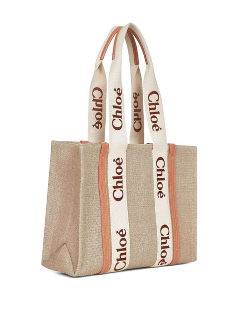 Chloé medium Woody tote bag - Neutrals