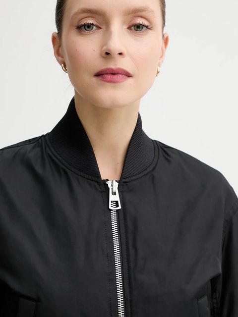 Marc O'Polo kurtka bomber kolor czarny przejściowa oversize 506127070033 - zdjęcie produktu nr 2