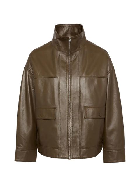 Yves Salomon lamb leather short jacket - Brown - zdjęcie produktu nr 1