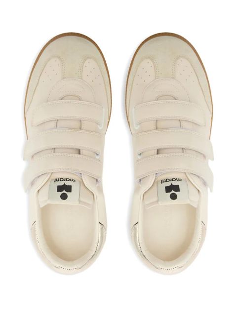 ISABEL MARANT Beth leather sneakers - Neutrals