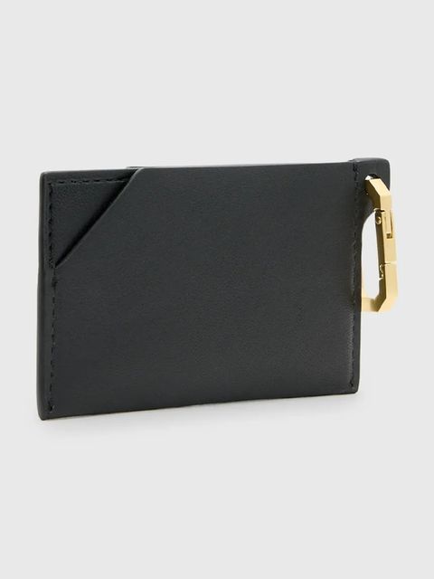 AllSaints etui na karty skórzane HEX CARDHOLDER