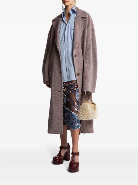 ETRO striped cotton-poplin shirt - Blue