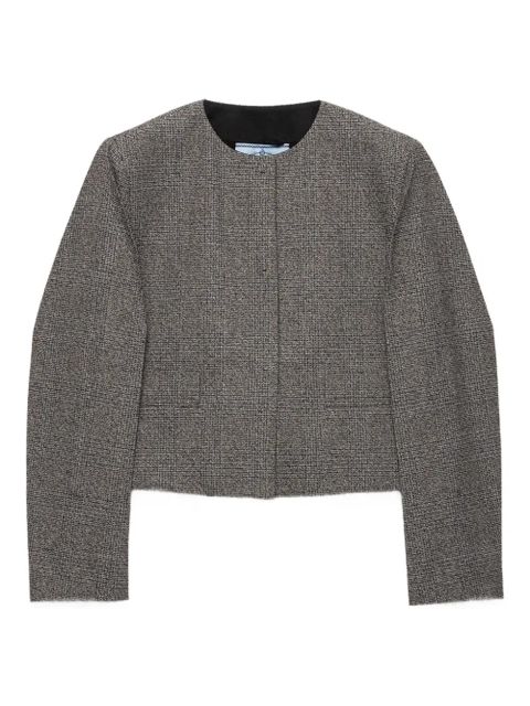 Prada mouliné jacket - Grey - zdjęcie produktu nr 1