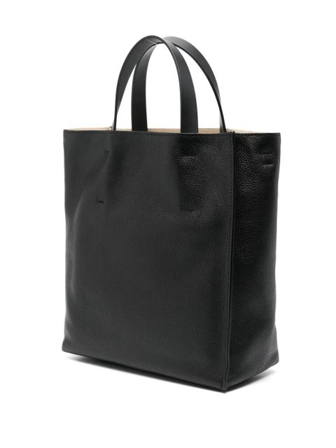 Marni logo-embroidered tote bag - Black