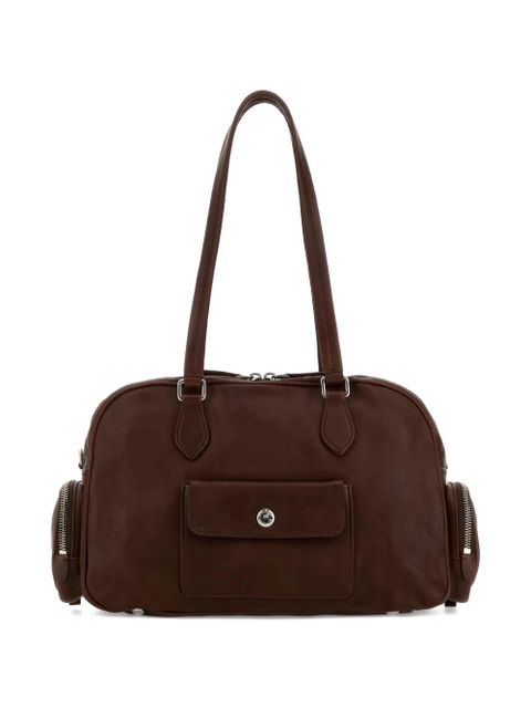 Prada zip leather shoulder bag - Brown - zdjęcie produktu nr 2