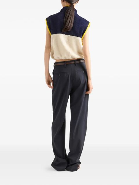 Prada Pile turtleneck blouson vest - Neutrals