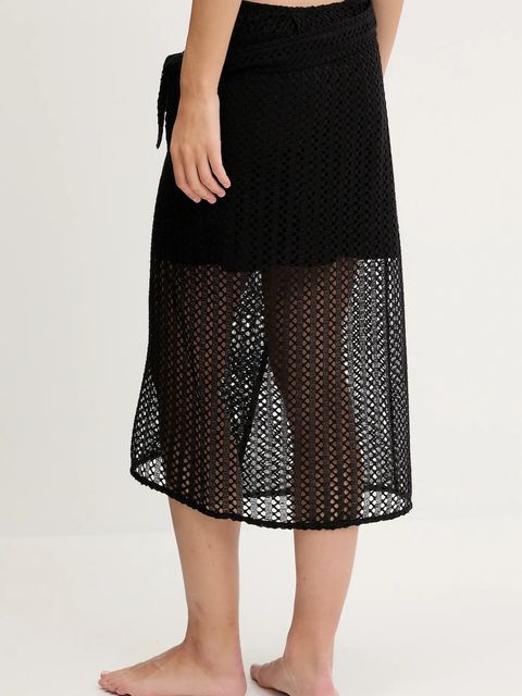 Sisley spódnica kąpielowa kolor czarny 60FSW800Q