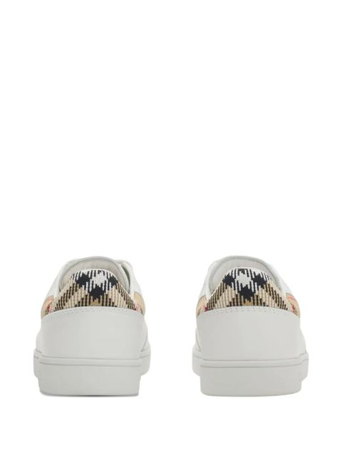 Burberry check cuff leather set trainers - White - zdjęcie produktu nr 2