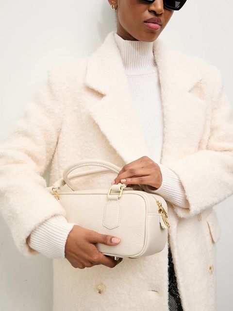 Answear.LAB płaszcz wełniany kolor beżowy