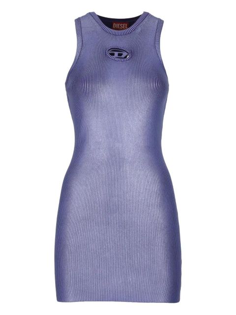 Diesel M-Caddix-M cut-out ribbed mini dress - Purple - zdjęcie produktu nr 1