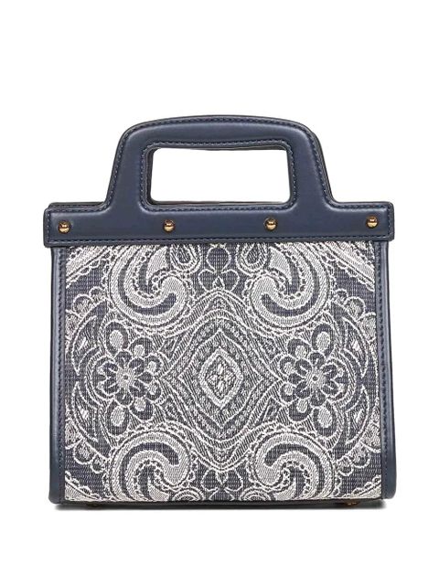 ETRO small embossed-logo jacquard tote bag - Blue - zdjęcie produktu nr 2