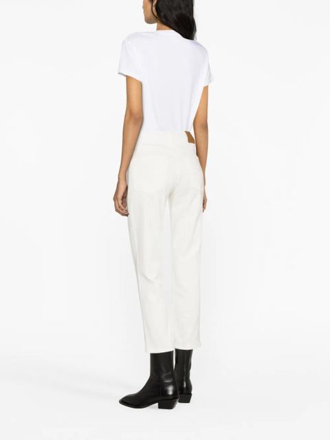 Zadig&Voltaire high-waist cropped jeans - White