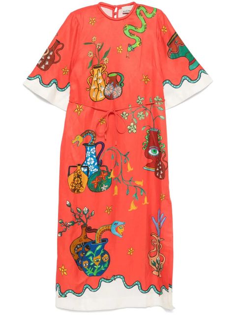 ALEMAIS Rose T-shirt dress - Orange - zdjęcie produktu nr 1