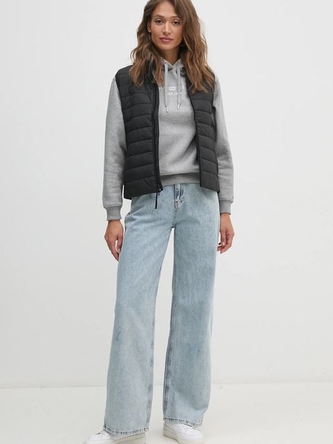 Tommy Hilfiger bluza damska kolor szary z kapturem z aplikacją WW0WW43598