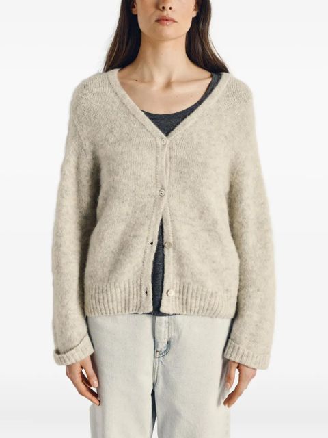 American Vintage button V-neck east cardigan - Neutrals