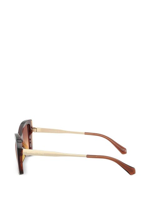 Michael Kors Malaga geometric-frame sunglasses - Brown