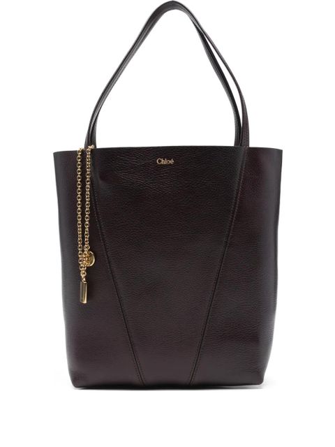 Chloé Spin charm-detail tote bag - Purple - zdjęcie produktu nr 1