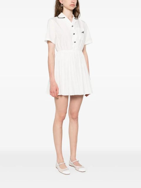 Maje short-sleeve shirt dress - White