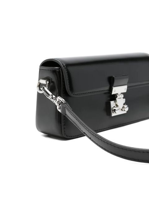Eleh flap-top shoulder bag - Black