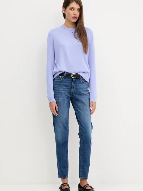 Tommy Jeans sweter bawełniany kolor czarny lekki DW0DW20159