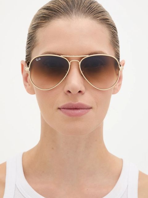 Ray-Ban okulary przeciwsłoneczne kolor złoty 0RB3925