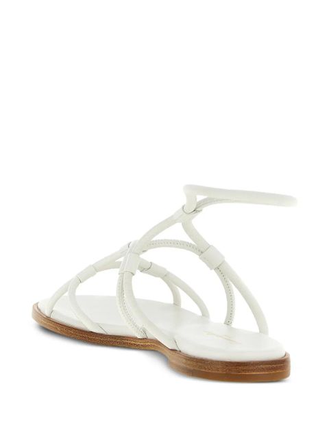 Gianvito Rossi nappa ankle-strap sandals - White - zdjęcie produktu nr 2