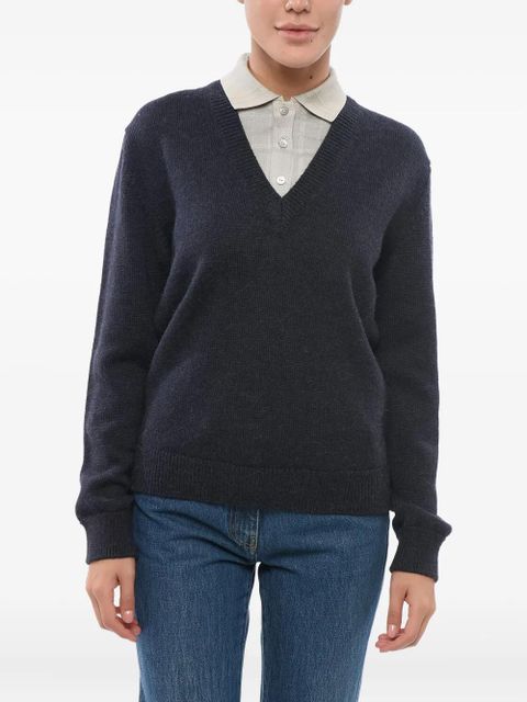 LOEWE layered sweater - Grey - zdjęcie produktu nr 1