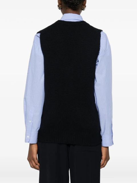 The Row Marte ribbed-knit vest - Blue