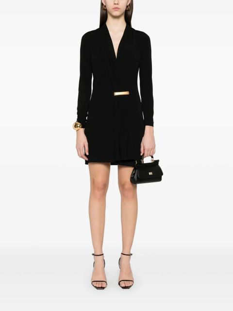 TOM FORD draped mini dress - Black - zdjęcie produktu nr 2