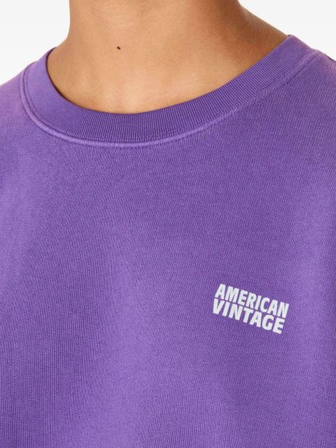 American Vintage round-neck izubird sweatshirt - Purple