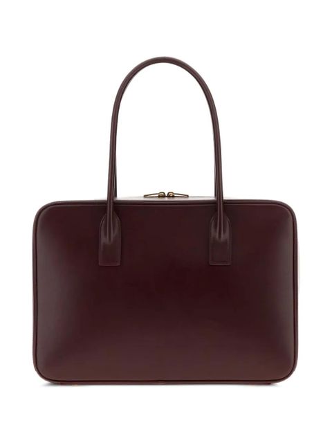Saint Laurent Sac De Jour bauletto leather tote bag - Brown - zdjęcie produktu nr 2