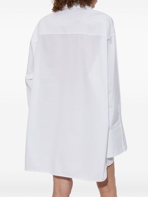 Off-White embroidered logo shirt dress