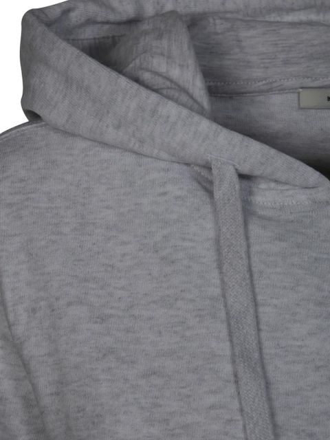 ENTIRE STUDIOS zip-up cropped cotton hoodie - Grey