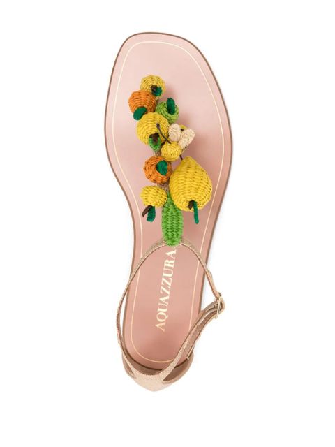Aquazzura Citrus Punch flat sandals - Neutrals - zdjęcie produktu nr 1