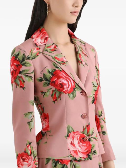 Dolce & Gabbana floral button jacket - Pink