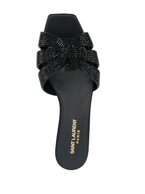 Saint Laurent Tribute flat sandals - Black