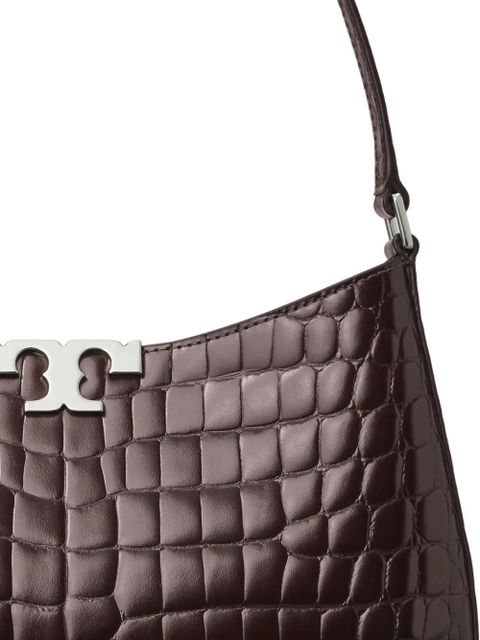 Tory Burch Eleanor croc-embossed shoulder bag - Brown - zdjęcie produktu nr 2