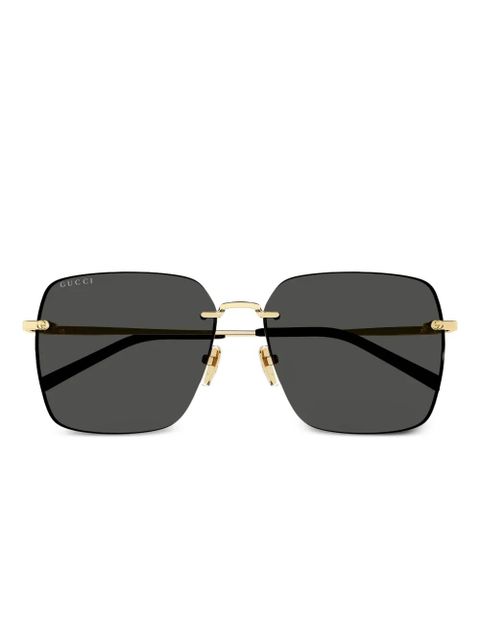 Gucci Eyewear GG1955SA square-frame sunglasses - Gold - zdjęcie produktu nr 1