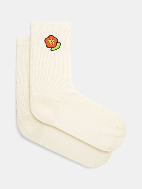 Kenzo skarpetki kolor beżowy FF58SU193KSE.02 - zdjęcie produktu nr 1