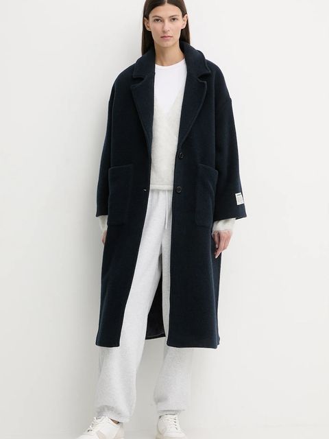 American Vintage sweter z dodatkiem wełny damski kolor szary lekki NUN18D