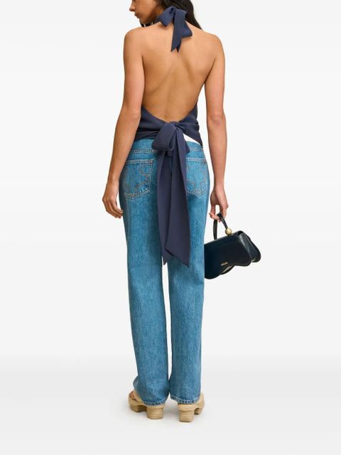 Cult Gaia Augusta cowl-neck top - Blue